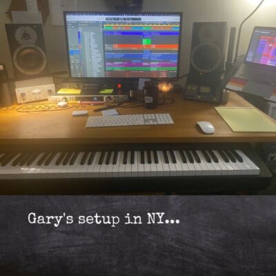 Gary's studio setup in New York